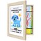 Americanflat 10x12.5 Kids Art Frame - 8.5x11 with Mat or 10x12.5 without Mat - Kids Artwork Frame - Magnetic Frame Closure - Shatter Resistant Glass - Hanging Hardware